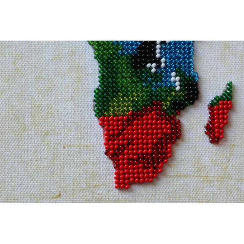 Main Bead Embroidery Kit World map - 2