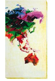 Main Bead Embroidery Kit World map - 3