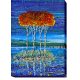 Main Bead Embroidery Kit Fire in sky blue - 2