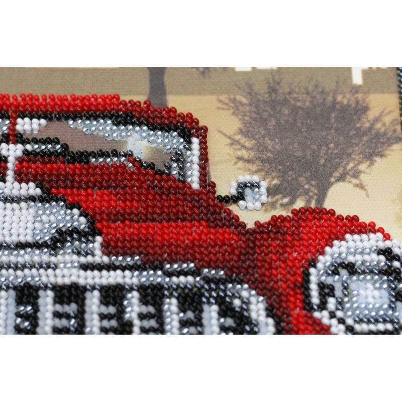 Main Bead Embroidery Kit Red and black