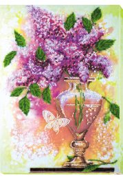 Main Bead Embroidery Kit Lilac still life