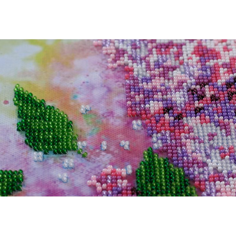 Main Bead Embroidery Kit Lilac still life