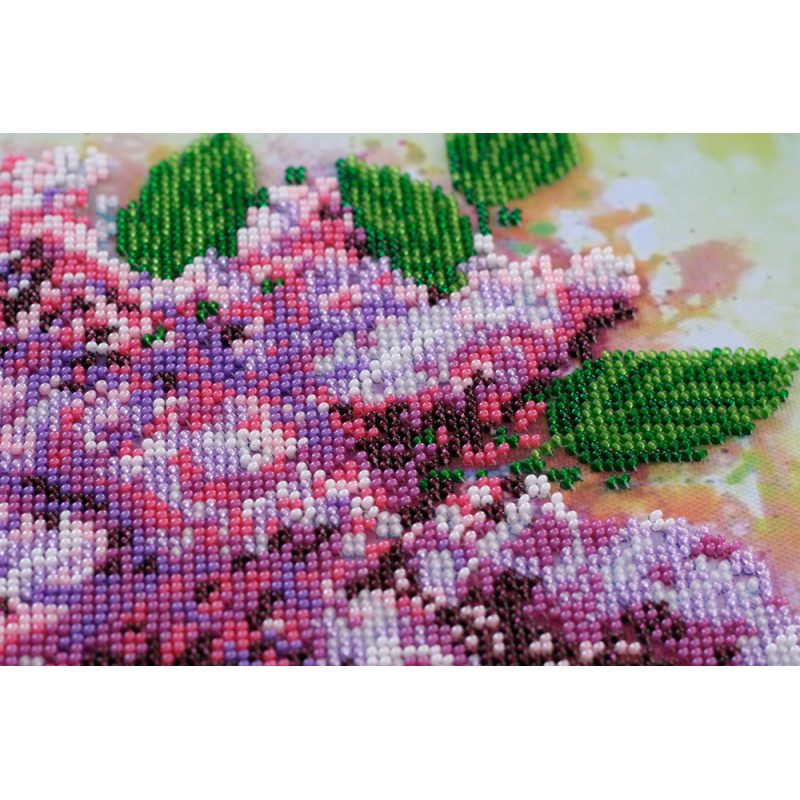 Main Bead Embroidery Kit Lilac still life