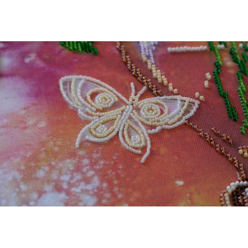 Main Bead Embroidery Kit Lilac still life