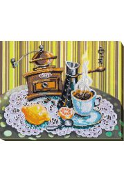 Main Bead Embroidery Kit Coffee with lemon