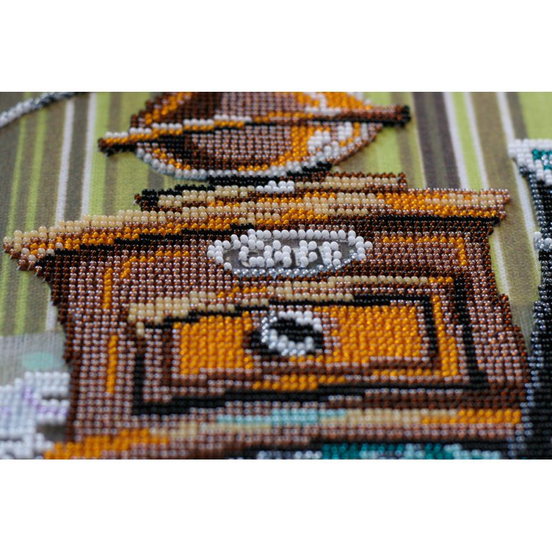Main Bead Embroidery Kit Coffee with lemon
