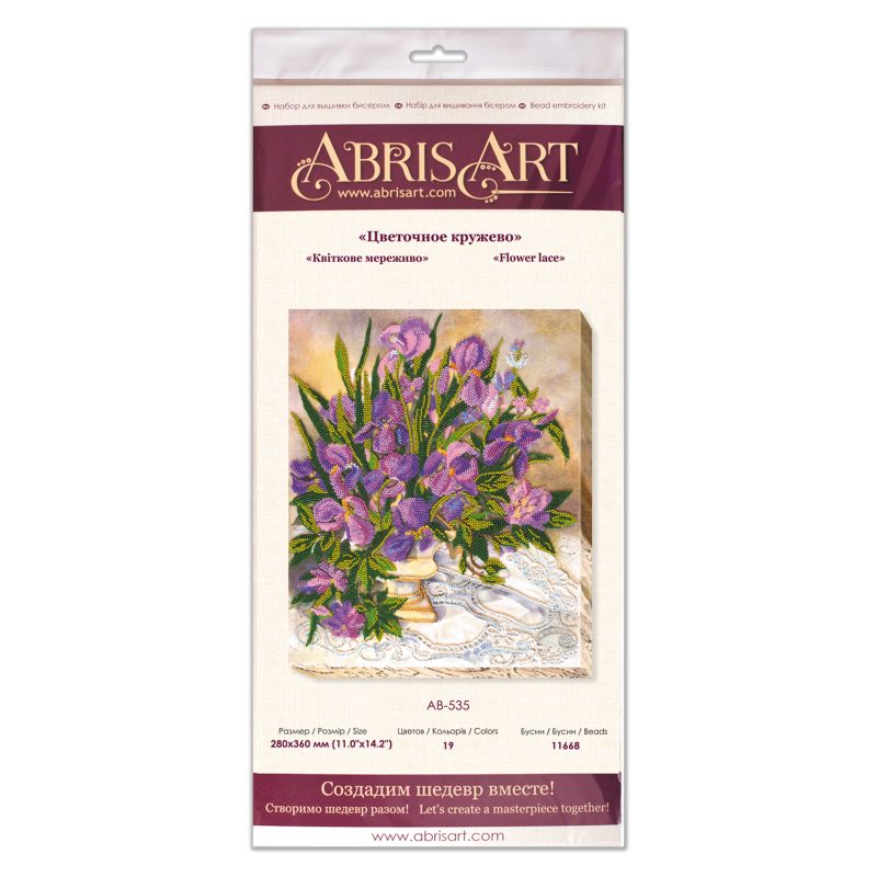 Main Bead Embroidery Kit Flower lace