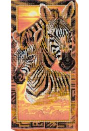 Main Bead Embroidery Kit Zebras