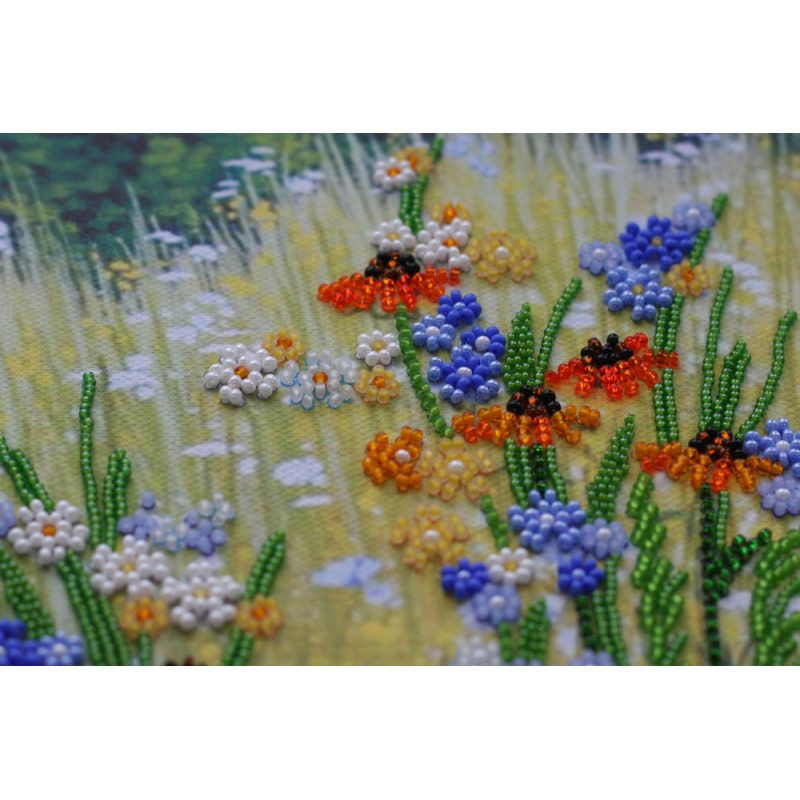 Main Bead Embroidery Kit Golden umbrellas