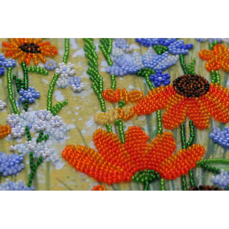 Main Bead Embroidery Kit Golden umbrellas