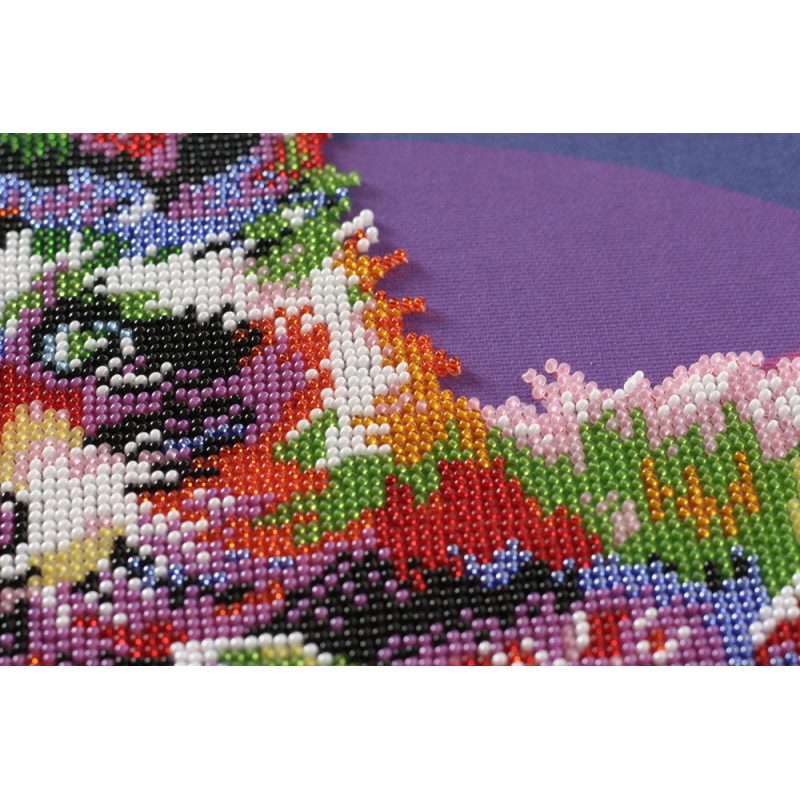 Main Bead Embroidery Kit Raccoons
