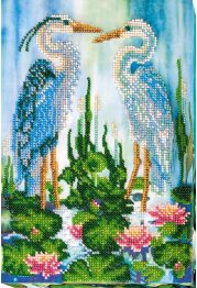 Main Bead Embroidery Kit Herons