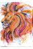 Main Bead Embroidery Kit Fire-maned lion