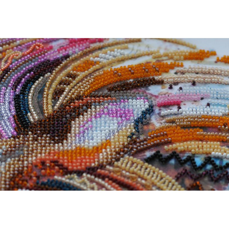 Main Bead Embroidery Kit Fire-maned lion