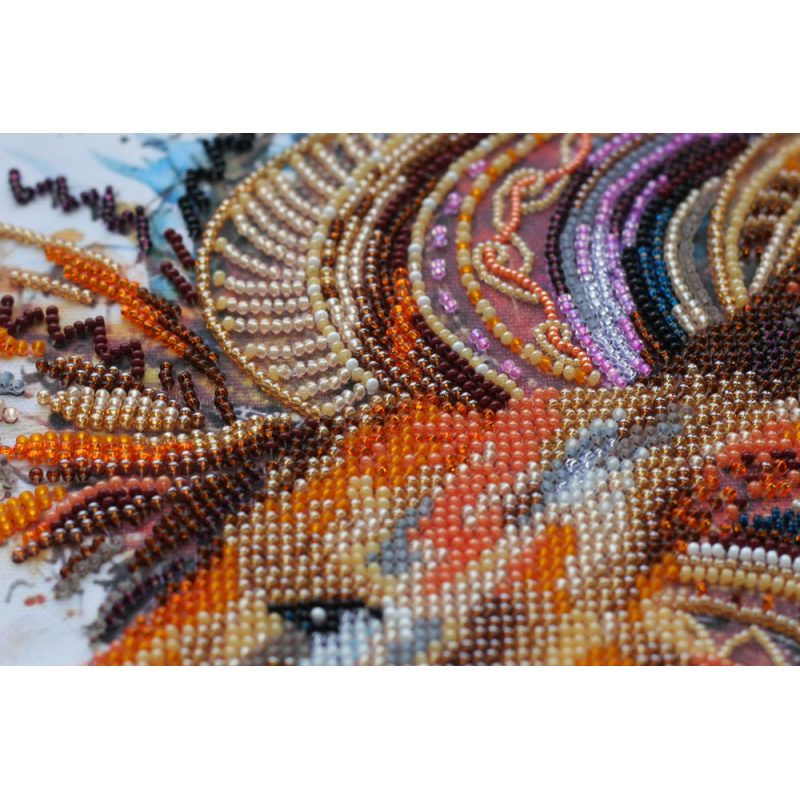 Main Bead Embroidery Kit Fire-maned lion