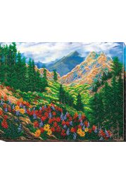 Main Bead Embroidery Kit Mountain landscape