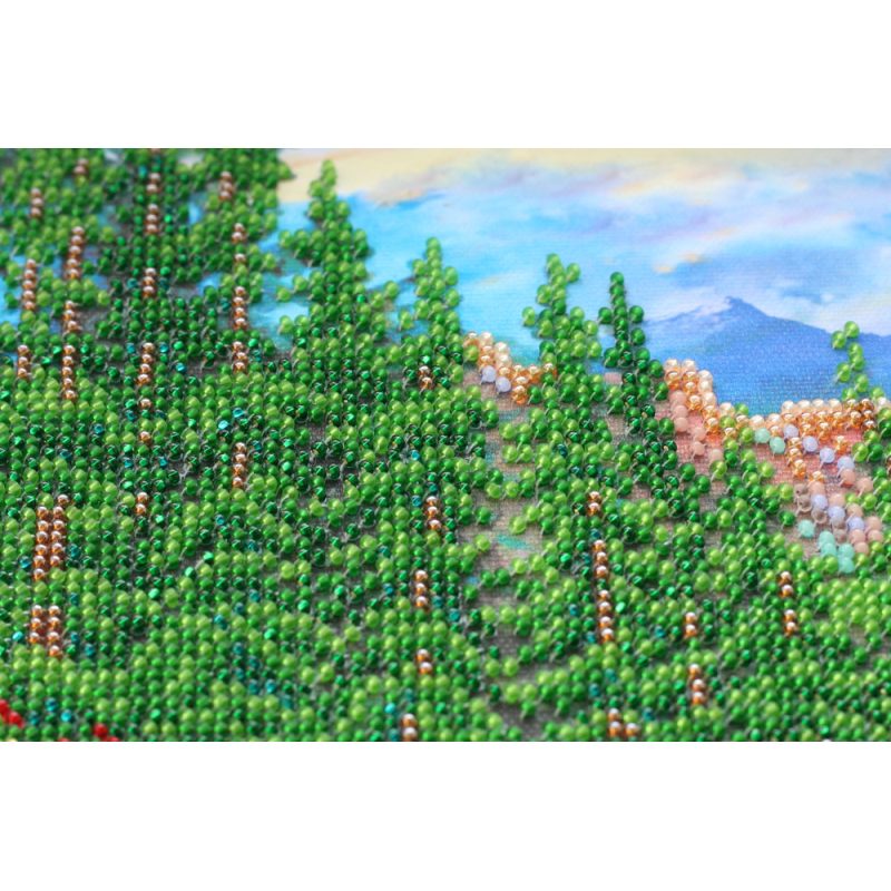 Main Bead Embroidery Kit Mountain landscape