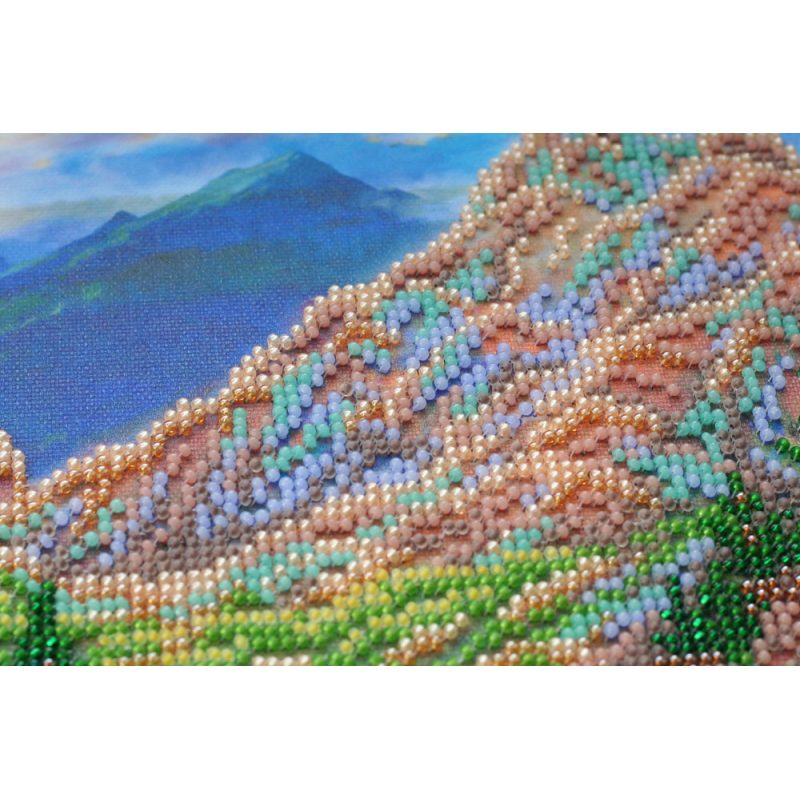 Main Bead Embroidery Kit Mountain landscape