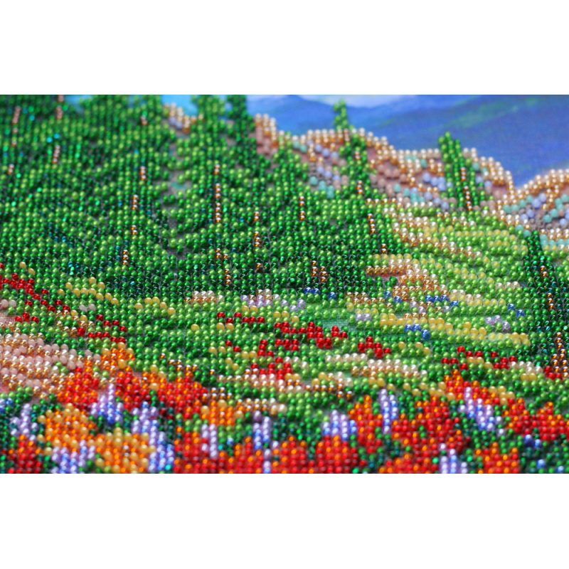 Main Bead Embroidery Kit Mountain landscape