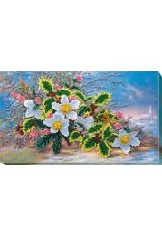 Main Bead Embroidery Kit Christmas bouquet