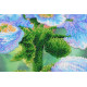 Main Bead Embroidery Kit Blue Poppies