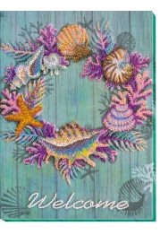 Main Bead Embroidery Kit Wreath of shells