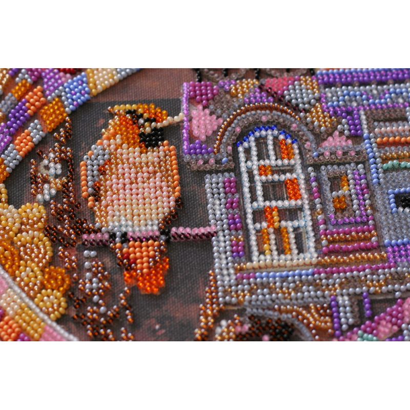 Main Bead Embroidery Kit Bird's town