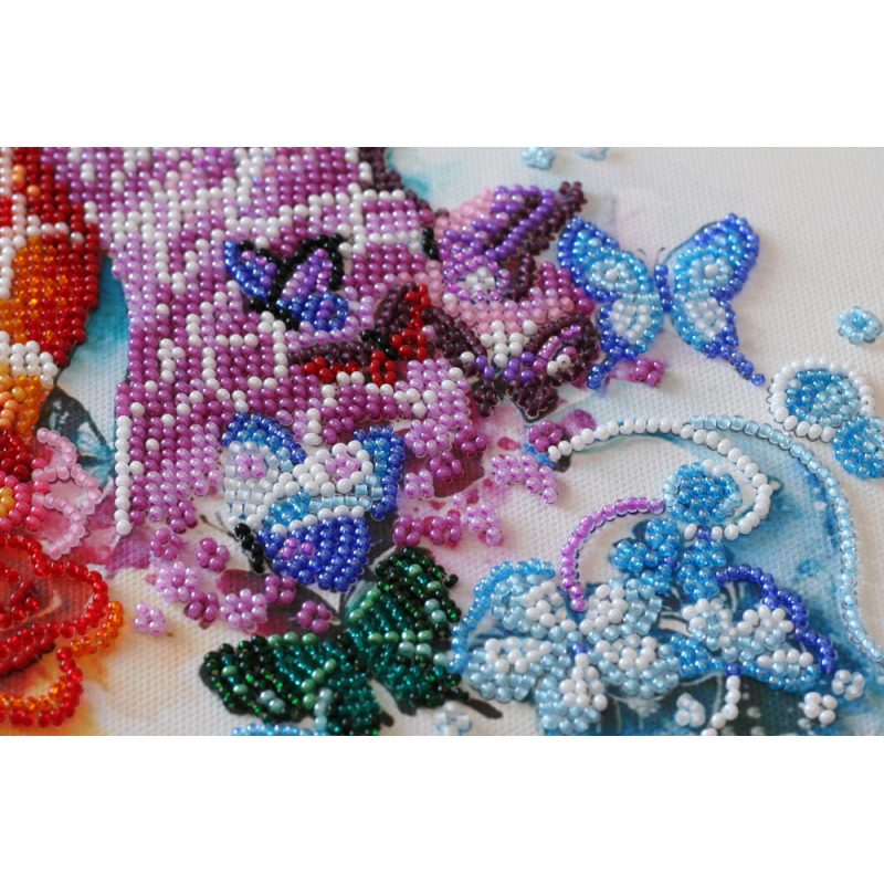 Main Bead Embroidery Kit Spotty giraffes