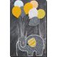 Main Bead Embroidery Kit Baby elephant with balloons