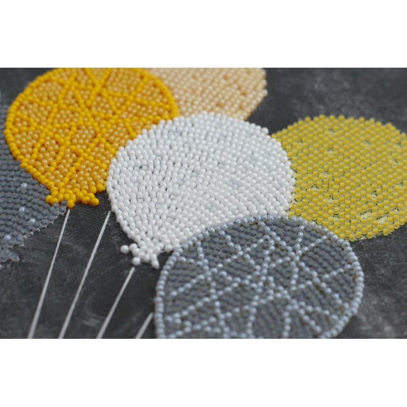 Main Bead Embroidery Kit Baby elephant with balloons