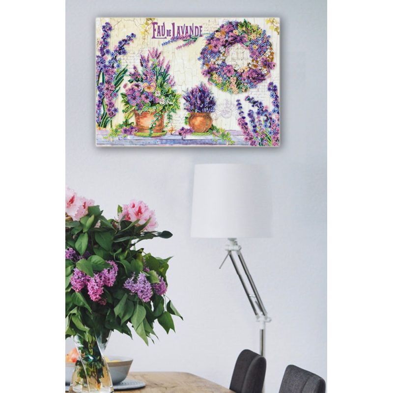 Main Bead Embroidery Kit Lavender chantilly