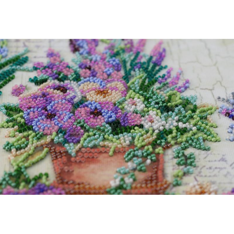 Main Bead Embroidery Kit Lavender chantilly