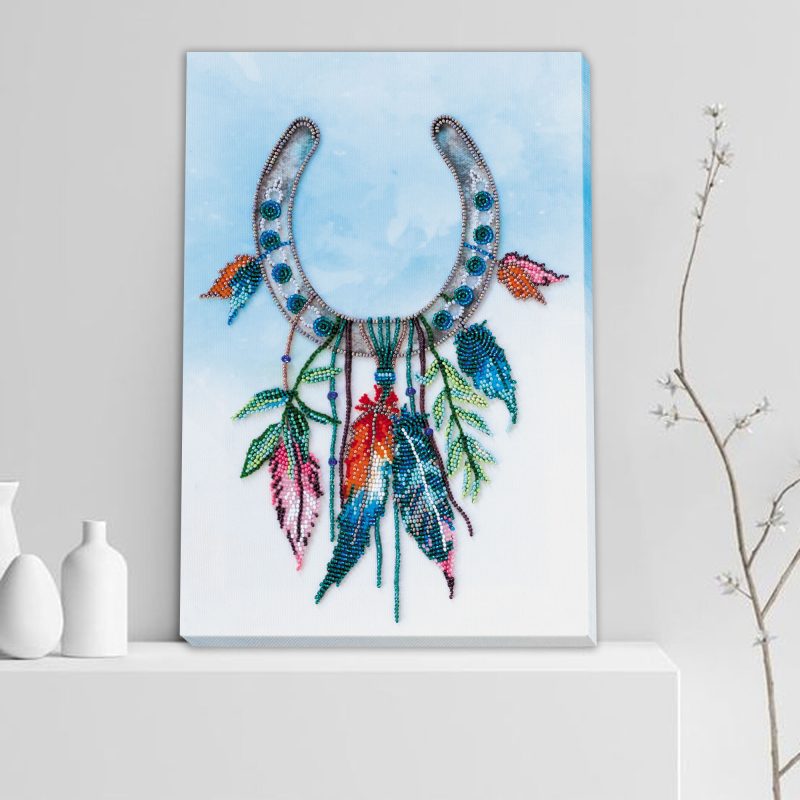 Main Bead Embroidery Kit Horseshoe for good luck