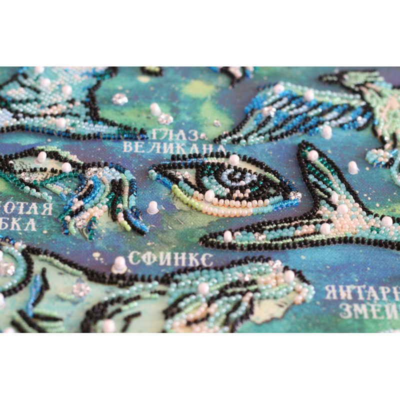 Main Bead Embroidery Kit Non-existent constellation map