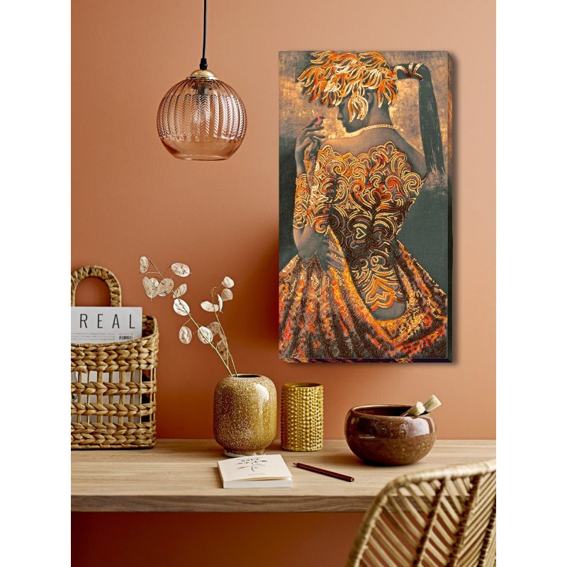 Main Bead Embroidery Kit Gold of the night