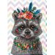 Main Bead Embroidery Kit Raccoon wanted