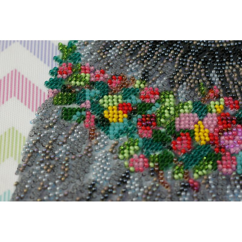 Main Bead Embroidery Kit Raccoon wanted
