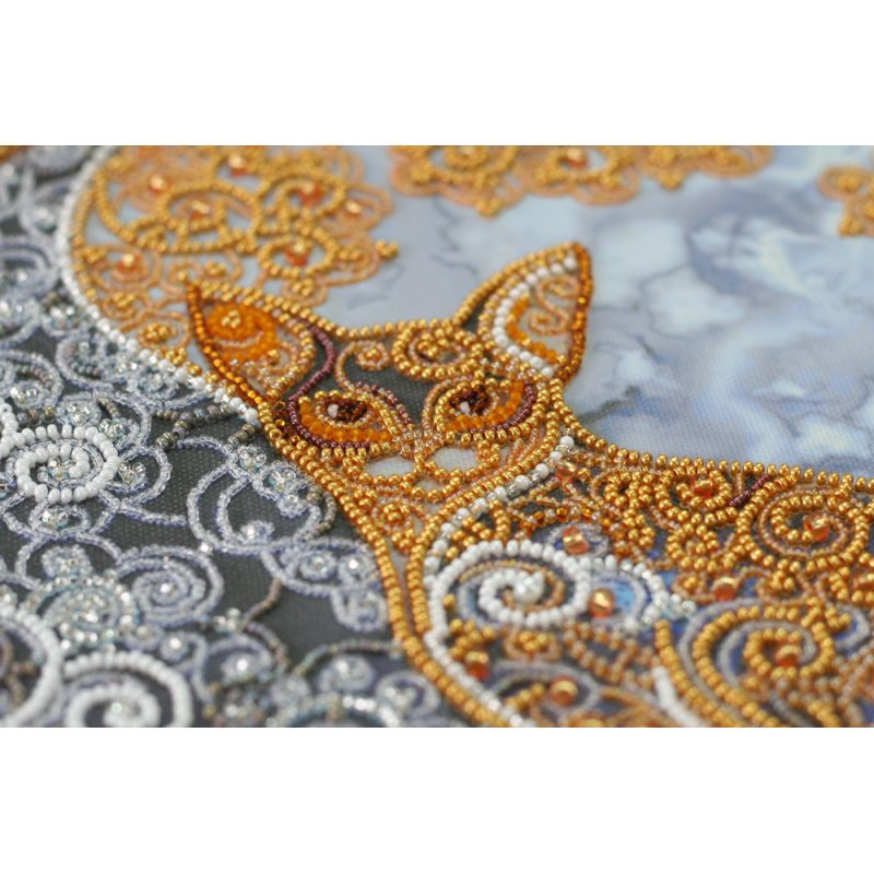 Main Bead Embroidery Kit Moon cat