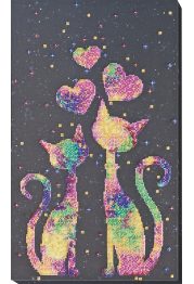 Main Bead Embroidery Kit Kittens' purrings