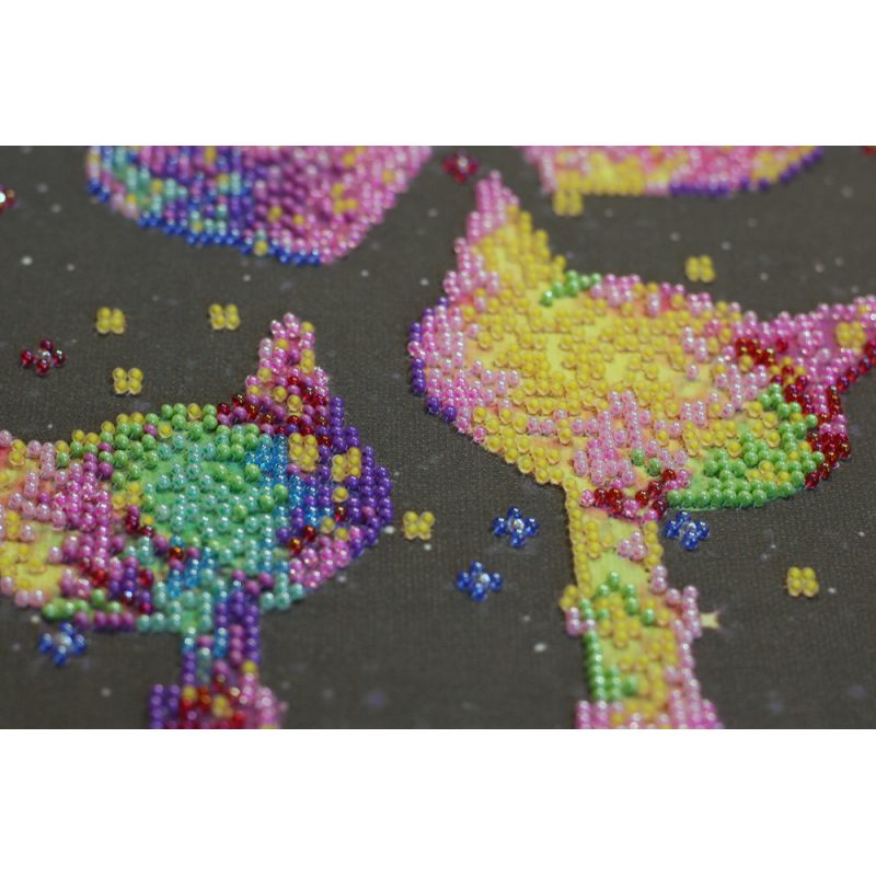 Main Bead Embroidery Kit Kittens' purrings
