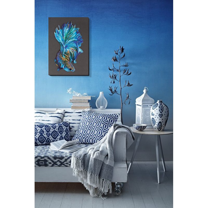 Main Bead Embroidery Kit Blue gold