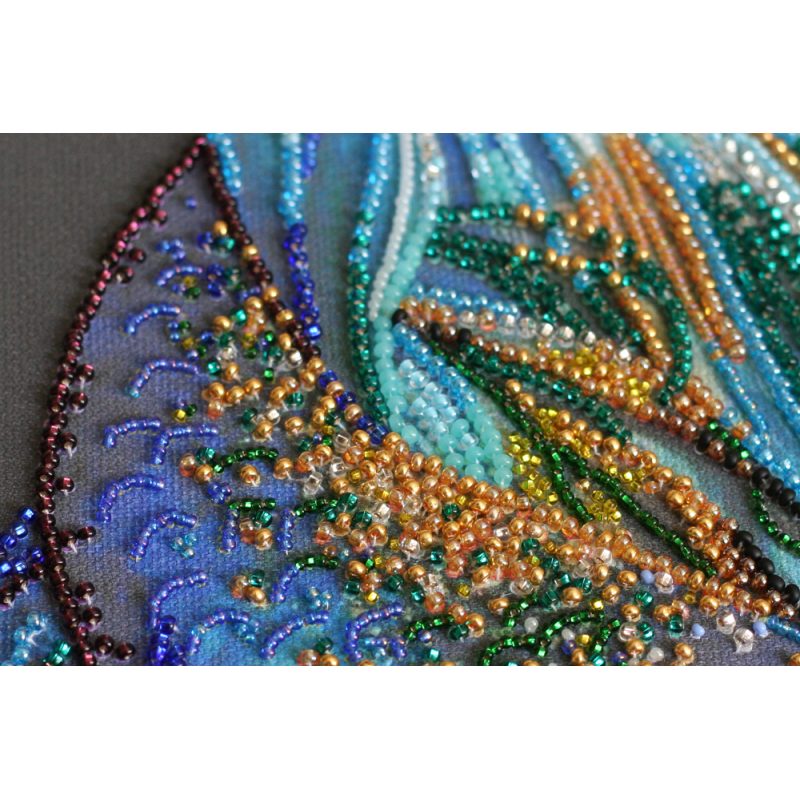 Main Bead Embroidery Kit Blue gold