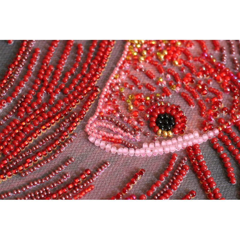 Main Bead Embroidery Kit Red gold
