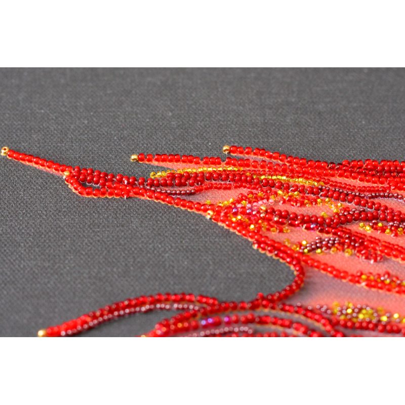 Main Bead Embroidery Kit Red gold