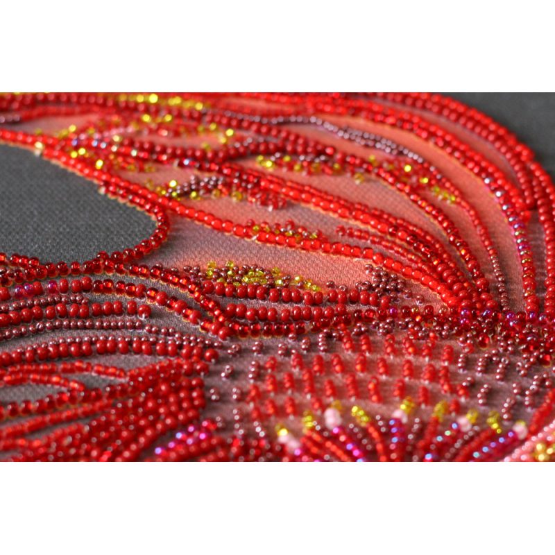 Main Bead Embroidery Kit Red gold