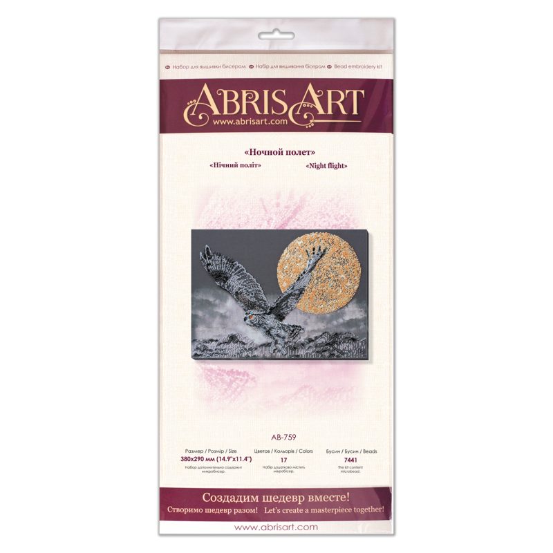 Main Bead Embroidery Kit Night flight