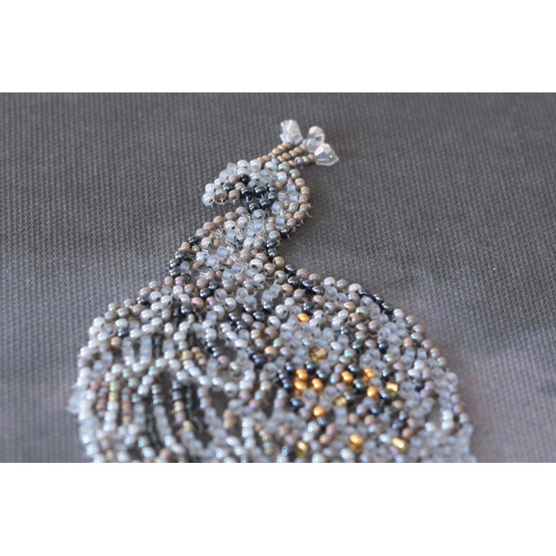 Main Bead Embroidery Kit Gold in silver