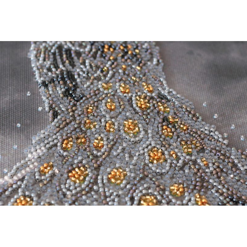 Main Bead Embroidery Kit Gold in silver