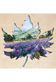 Creativity kits/Bead embroidery kits  with a wooden frame Fields of Provence