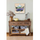 Creativity kits/Bead embroidery kits  with a wooden frame Fields of Provence